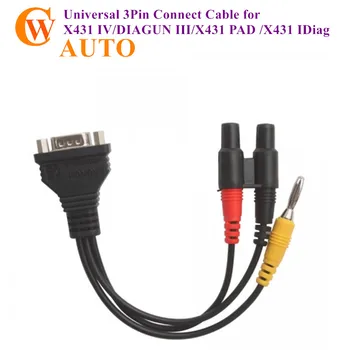 

Universal 3Pin Connect Cable for X431 IV DIAGUN III X431 PAD X431 IDiag