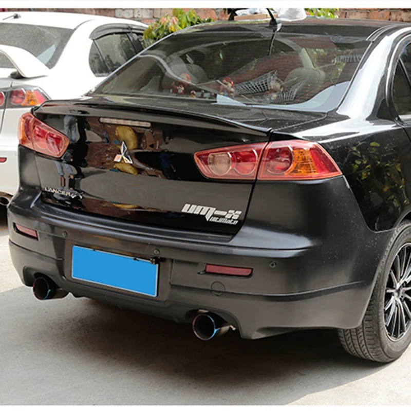 Для Mitsubishi Lancer EX Evo 2008 2009 2010 2011 2012 2013 2014 2015 ABS Неокрашенный задний спойлер на крыле