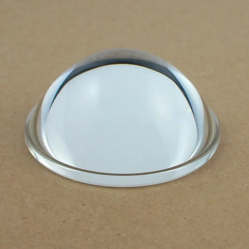 2PCS 50.6mm Diameter Optical Glass Aspheric Focal Length 30mm LED Plano