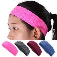 Для женщин спортивные Йога волос Бег бег тренажерный зал упражнения оголовье Фитнес дышащие пот-абсорбент волос Головные уборы