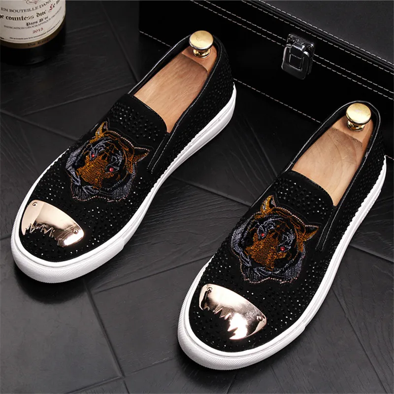 Homme Hommes Élégant Appartements b De Soirée d Luxe 20d50 Mocassins Bling A c Chaussures Slip Sur e Pour Glitters jL35AScRq4