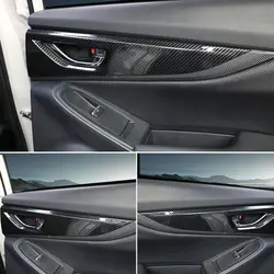 4 шт. углеродного волокна ABS Хром Интерьер автомобиля внутри крышки ручки двери отделка под давлением для Subaru XV 2018 стайлинга автомобилей