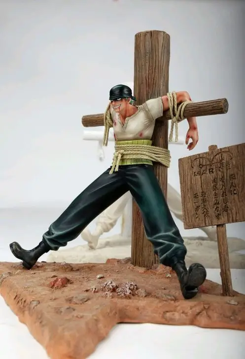 MODEL FANS One Piece 30cm Roronoa Zoro Debuted cross gk resin figure toy for Collection Handicrafts