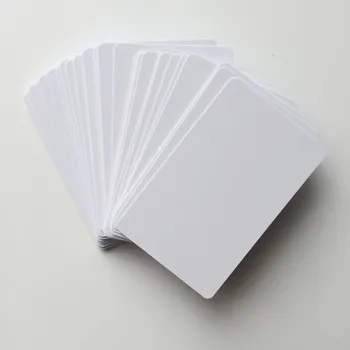 

50 Glossy White Blank Inkjet Printable PVC Card Waterproof Plastic ID Card Business Card No Chip for Epson for Canon Printer