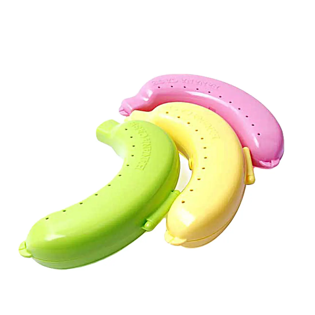 

New Banana Protector Case Container Trip Outdoor Lunch Fruit Box Storage Holder Cheap Banana Trip Outdoor Box