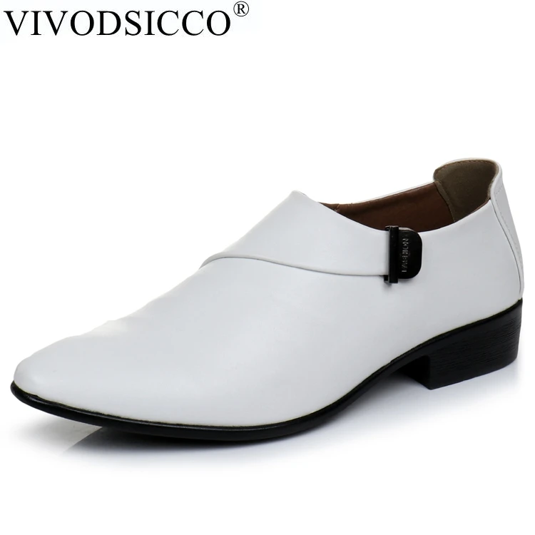 Hervir leopardo Propuesta VIVODSICCO zapatos de vestir blancos para hombre, calzado de cuero, estilo  moderno, zapatos de boda planos, Oxfords, para negocios, nuevos|shoe  social|shoes businessshoes fashion - AliExpress