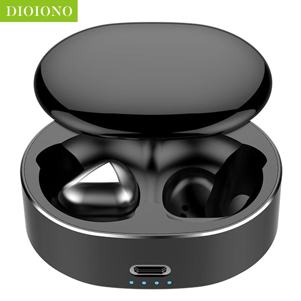 DioIono Bluetooth 5.0 TWS Wireless Headset Cordless Earphone 6D Stereo Earpiece Earphones Earbuds Super Noise Canceling | Электроника