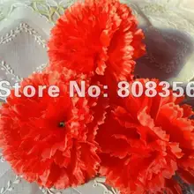 50 p Элегантный Имитация искусственный цветок гвоздики головы 3,5" для Дня матери рождественские украшения для дома