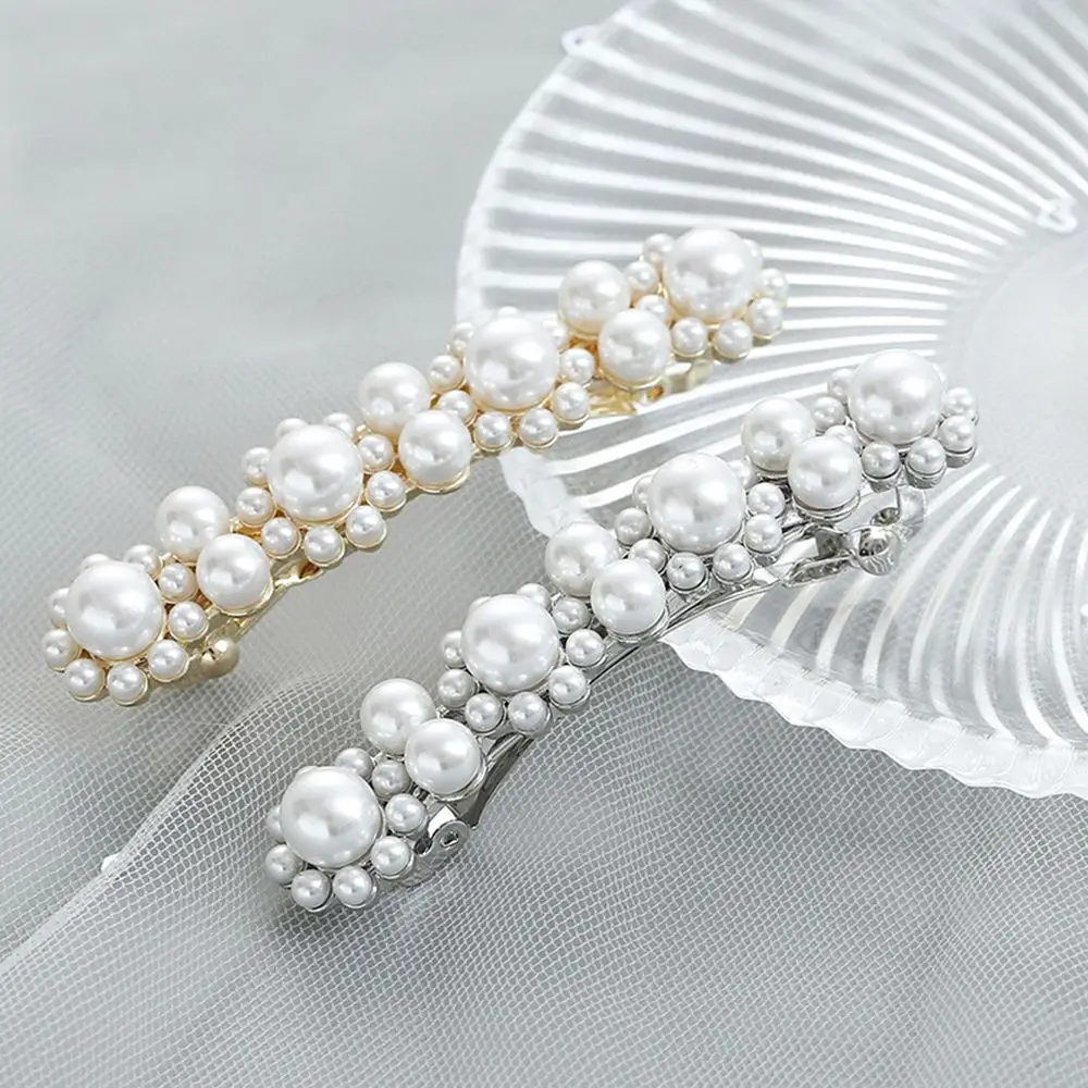 

2019 NEW Round pearl diamond hair clip Hair Barrette Stick Hairpin Hair Styling Accessories For Women Girls dropshipping