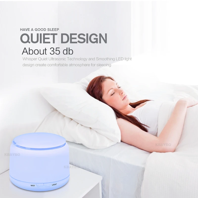 

KBAYBO Remote Control Air Aroma Ultrasonic Air Humidifier With Color LED Lights Electric Aromatherapy Essential Oil Diffuser