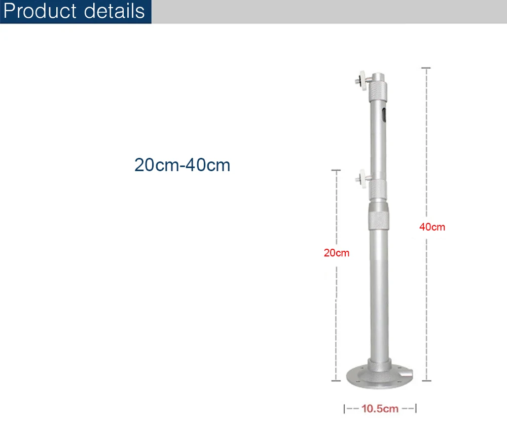 Ajustável para Mini 20cm a 40cm Byintek Mini Ceiling Mount Bracket Projetor k8 k9 K18 C520 C720 p7 P20 P30 U30 U50 U70 R15 R19 - Image 6
