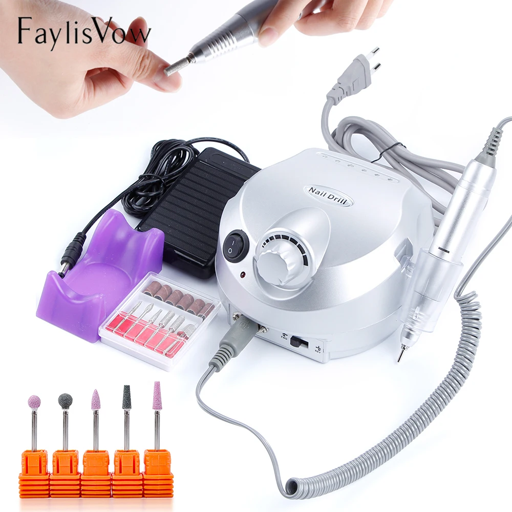 

Nail Drill Bits 30000RPM Apparatus for Manicure Milling Cutters Nail Art File Bit Kit Electric Nail Drill Machine for Manicure