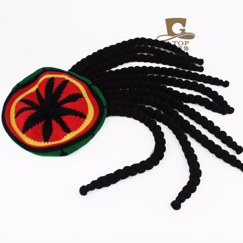 Нарядное платье Карнавальный Костюм хиппи берет дреды парик ямайский раста шляпа Боб Марли Карибы маскарадный наряд реквизит