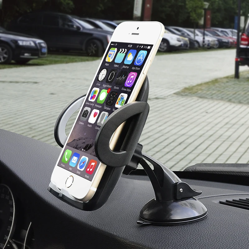 Universal Mobile Phone Holder Mount Stand Bracket Car Windshield Air Vent Mount Stand Support for 360 Degree Adjustment Car Air Vent Mount Phone Holder Tbalet Desktop Holder Stand  (3)