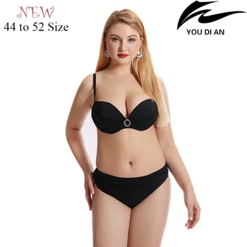 

2018 women sexy bikini plus size swimsuit larges size swimwear swim suit swimming bathing suit beachwear 44 to 52 size