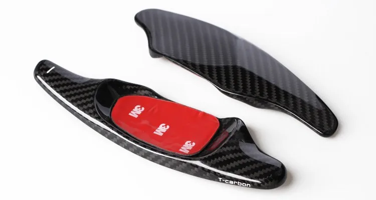 T-carbon карбоновое волокно весло сдвиг расширения Чехлы для Audi RS