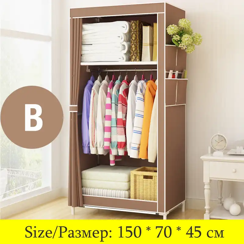 On Sale Cheapest Small Wardrobe Single Cloth Wardrobe Folding