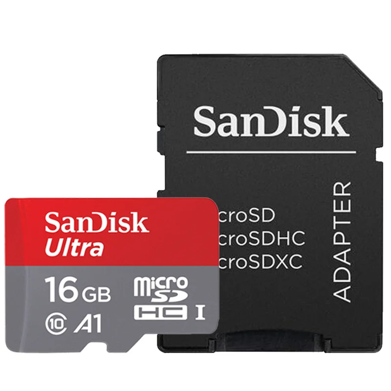 Sandisk micro sd 16 ГБ 32 ГБ sd карта 64 Гб 128 ГБ cartao de memoria 200 ГБ 256 Гб карта памяти класс 10 400 ГБ tf карта с адаптером - Емкость: 16GB-AP