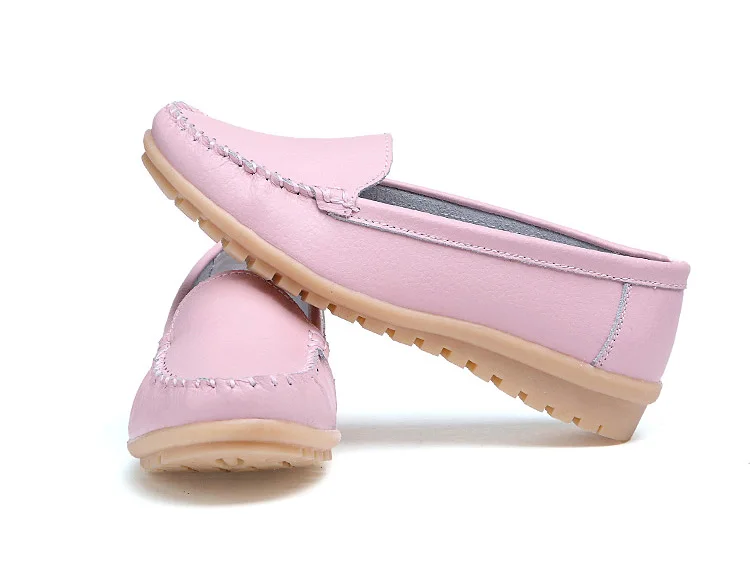 AH 168-New Arrival Cow Leather Women Loafers-18