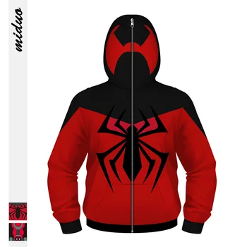 

Children Cartoon Anime Deadpool Cosplay Coat Superhero Hooded Zipper Design Boy/Girl Hip Hop Hoodies Kids 3D Sweatshirts Clothes