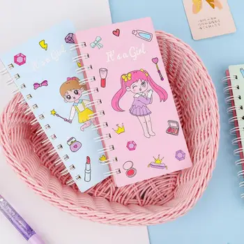 

Kawaii Cartoon A6 Pocket Coil Spiral Notebook Journals Daily Weekly To Do List Planner Sketch Book For Kids School Stationery