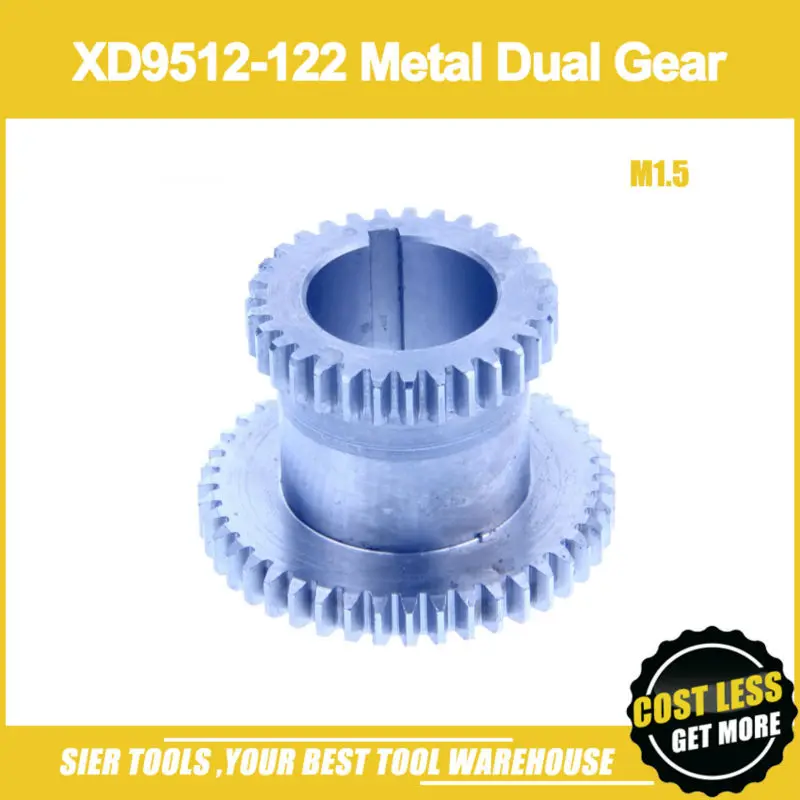 

Free Shipping!/XD9512-122 M1.5 Metal Fixed Dual Gear/T43 Teeth duplex gear/Redbull Gear