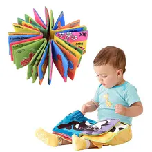 Venda quente 5 estilos novo bebê aprendizagem precoce inteligência desenvolvimento pano cognize tecido livro brinquedos educativos presentes #81842
