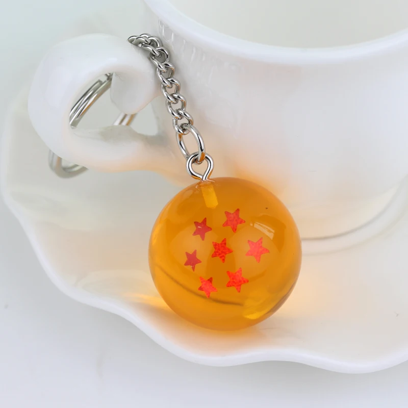 Japanese Cartoons Dragon Ball Z 7 Stars Balls Keychain Figures Toys Key Chain Pendant Car Gifts Accessories - Image 4