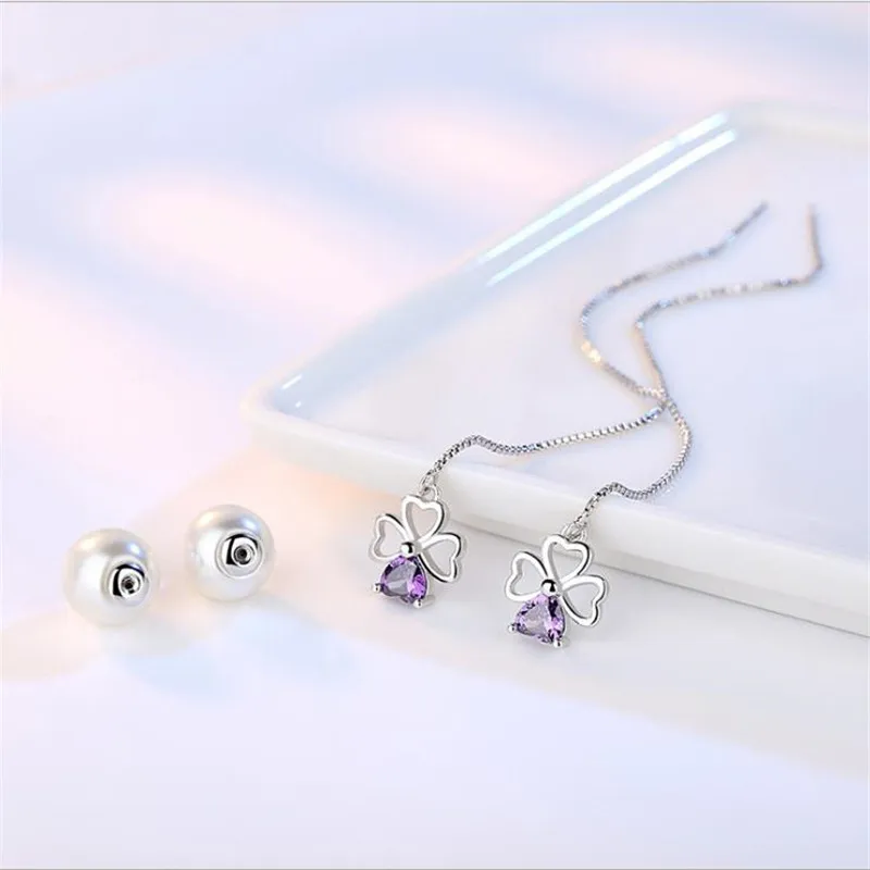LUKENI Мода 925 пробы Серебряные серьги для Для женщин ювелирные изделия горячая