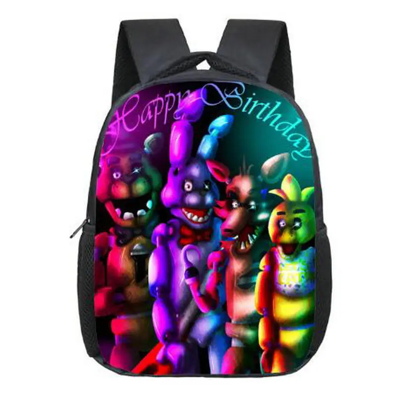 12 дюймов Дети Пять ночей на рюкзаки с принтом Фредди аниме Fnaf рюкзак обувь для