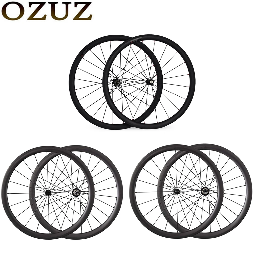 Perfect 25mm Wide Carbon Wheels V brake Ceramic Bearing Wheels 700c 38mm 50mm Deep Clincher Matte Straight Pull Bicycle Road Bike Wheels 0