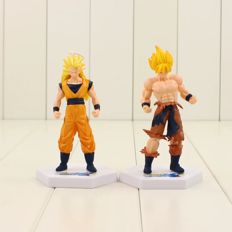 10-14 см 6 шт./лот Dragon Ball Z Super Saiyan Son Goku Vegeta Frieza Piccolo Cell Beerus ПВХ фигурка Модель Коллекция игрушек