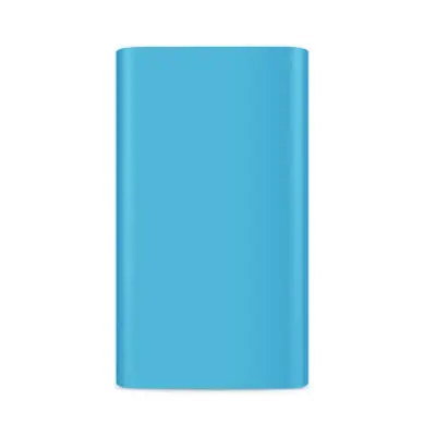 Высококачественный силиконовый внешний аккумулятор чехол для Xiaomi power Bank 2 10000 мАч Внешний аккумулятор Защитный чехол PLM02ZM - Цвет: Синий