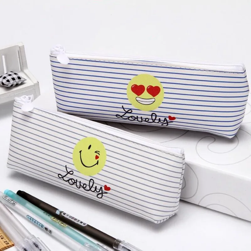 Cute Funny Expression Pattern Cosmetic Bag Stripe Zipper PU Makeup Beauty Travel Bag For Women And Men Toiletry Wash Kit Cute Funny Expression Pattern Cosmetic Bag Stripe Zipper PU Makeup Beauty Travel Bag For Women And Men Toiletry Wash Kit
