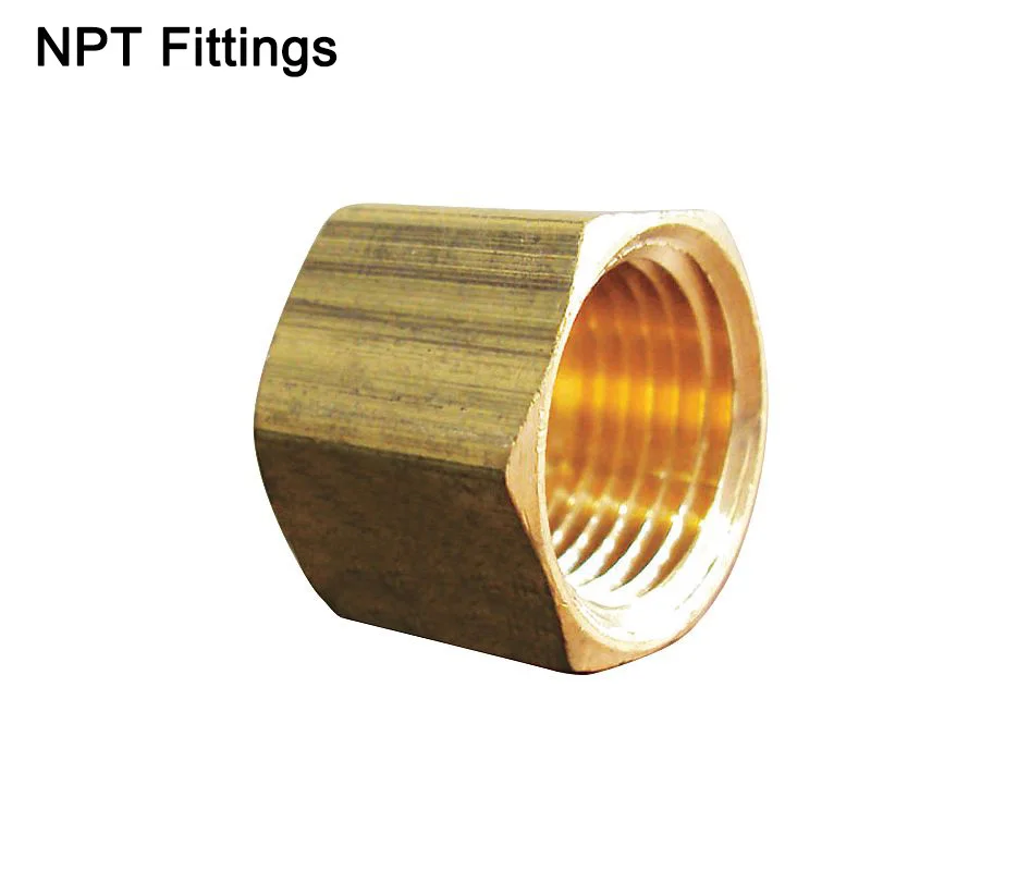 Factory Direct 1/8" Female Threaded Pipe Hex Head Brass Plug Pipe Cap