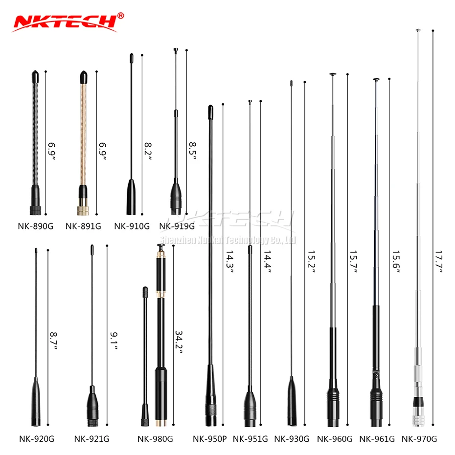 NKTECH sma-мужская антенна Dual Band для TYT MD-380 MD-390 gps MD-UV380 MD-UV390 TH-UV8000D TH-UV3R UV8000E Retevis RT82 RT3 GT-77S