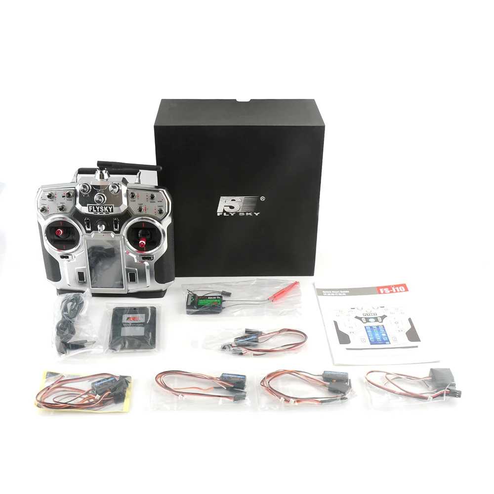 

FLY SKY FS-i10 2.4G 10CH AFHDS 2A Automatic Frequency Hopping Transmitter+FlySky FS-iA10B 2.4G 10CH Receiver for RC Quadcopter