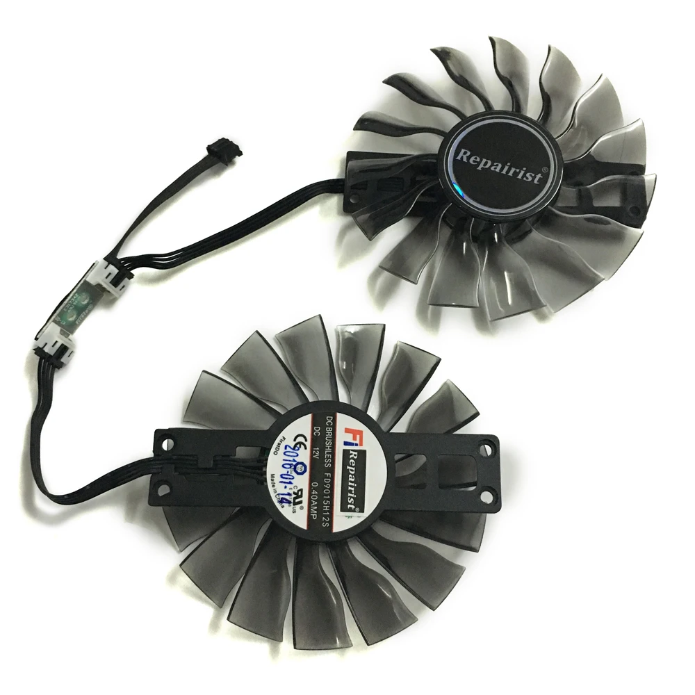 2 шт./компл. 90 мм FD9015H12S GA92S2H GTX970 GTX960 охлаждающий вентилятор GPU для Maxsun GTX 960 970 JetStream