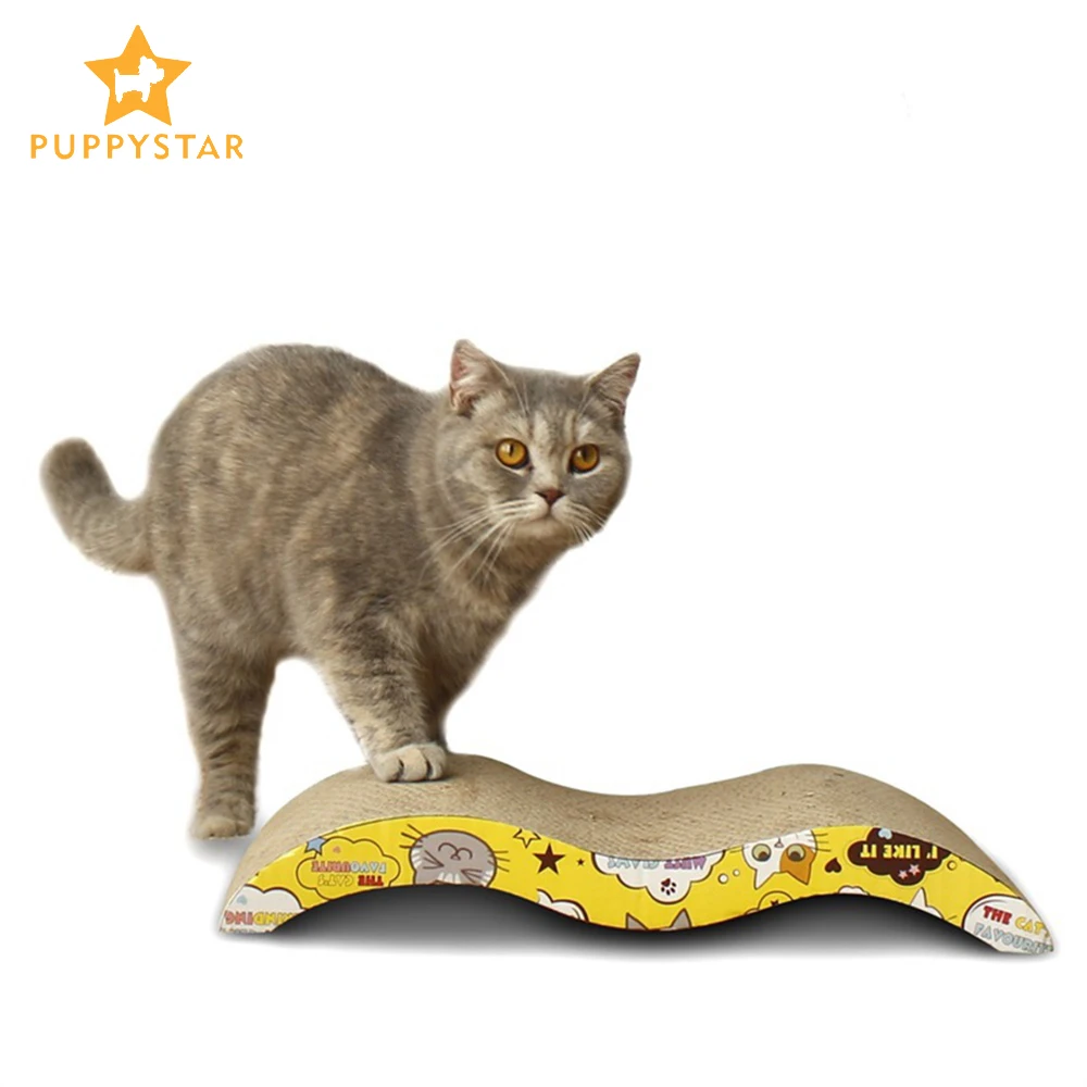 Corrugated Paper Cat Scratcher Catnip Scratch Pad Mat Kitten Scratching For Cats  Cat Scratcher Pet Game Toys Pet Supplies LY0003 - AliExpress Home & Garden