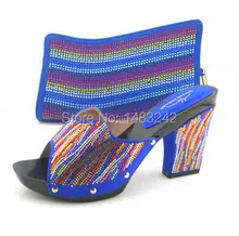 Artikel-nr. MD015-362 blau hochwertigen italienischen design schuhe und passende taschen für hochzeit dresss, 3,0 high heel brautschuhe