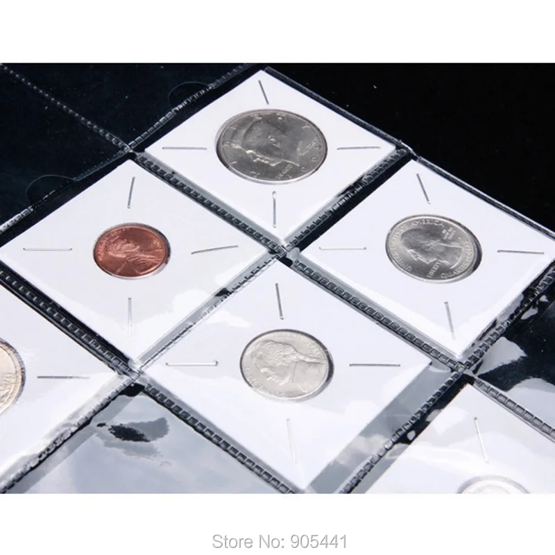 10 x Coin Holder Flips 12 Pocket Album Pages Conventional Size Exclusive Suitable for Paper Coin Holders Flips