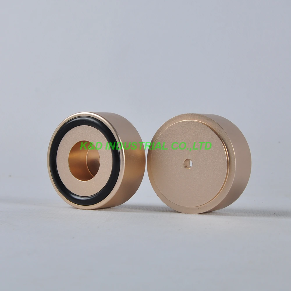 Harga 1 pc 49x22mm Emas aluminium kaki HIFI pad Chassis DIY Headphone Amplifier Tabung Speaker