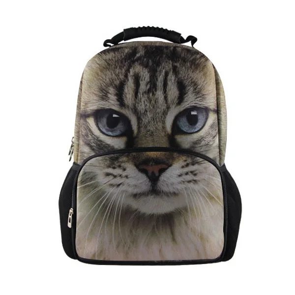 

Noisydesigns Large Women Backpacks Designer Cute Cat Printing Backpack Girls School Backpacks Women's Canvas Laptop Backbag