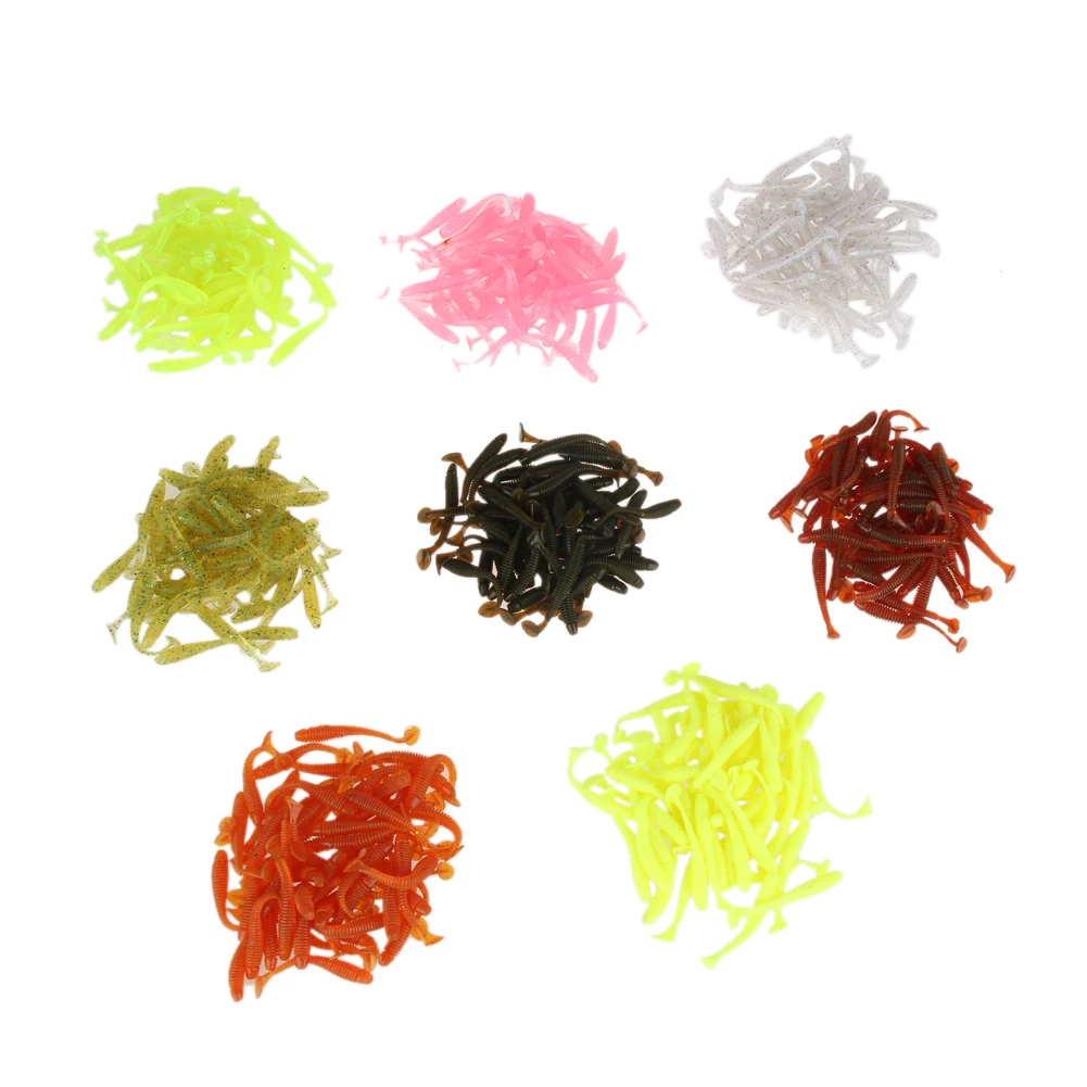 

New 50mm/2g Soft Lures 50pcs/lot Artificial Loach Fishing Bait Swimbait Fishing Worm Fishing Tackle Lures