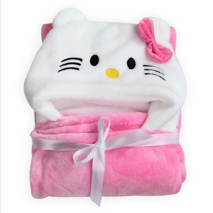 Модный детский банный халат с капюшоном в мультяшном стиле; очень мягкое банное полотенце высокого качества для младенцев; банный халат; детское пляжное полотенце; s