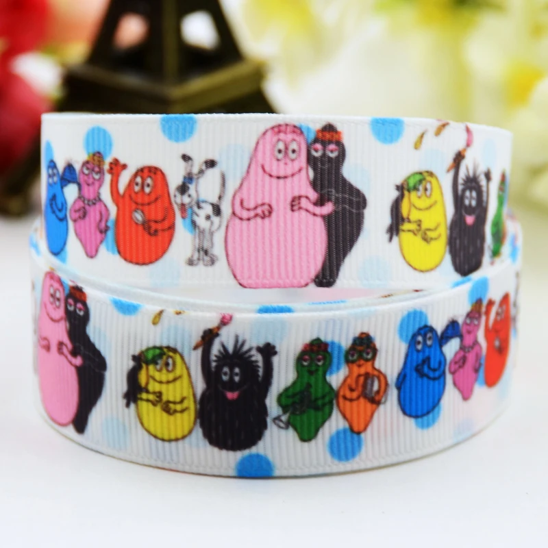 1x Metre 22mm Minion Birthday Cartoon Grosgrain Ribbon Party Cake Crafts