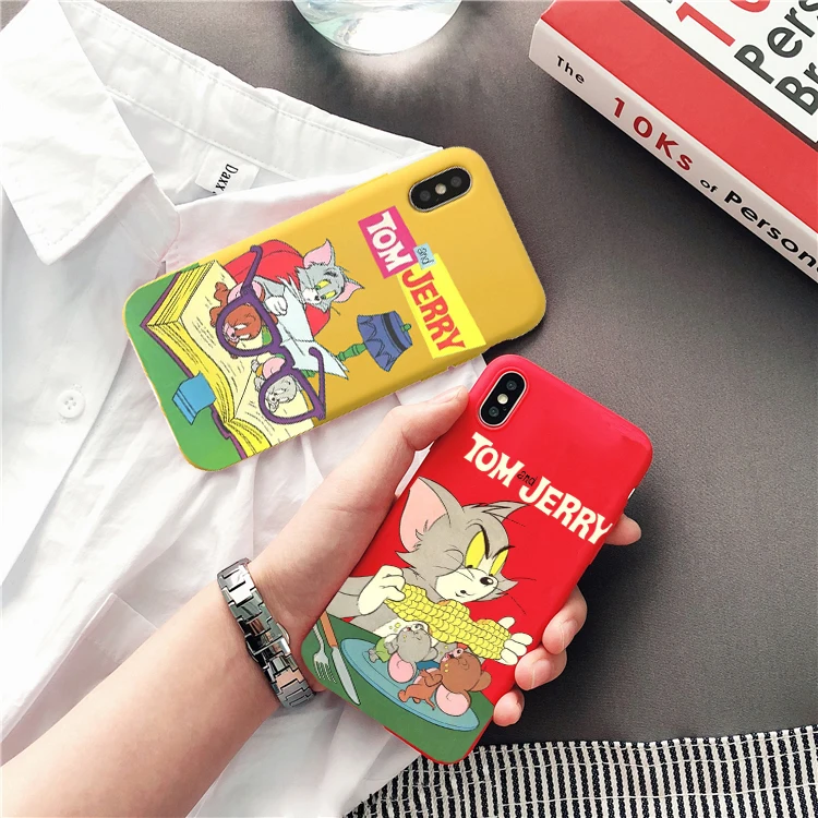 

Fashion Dumbo Cartoon Tom Jerry Stitch Colorful Case For iPhone 7 8 6S 6 Plus Case Silicon Soft TPU Case For iPhone X XS MAX XR