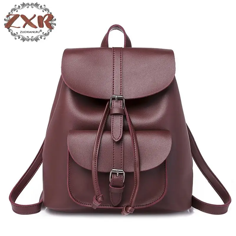 

Women Backpack Fashion Causal Vintage Pu Leather Female Backpacks Brand Designer Large Backpack For Women Girl Backpacks