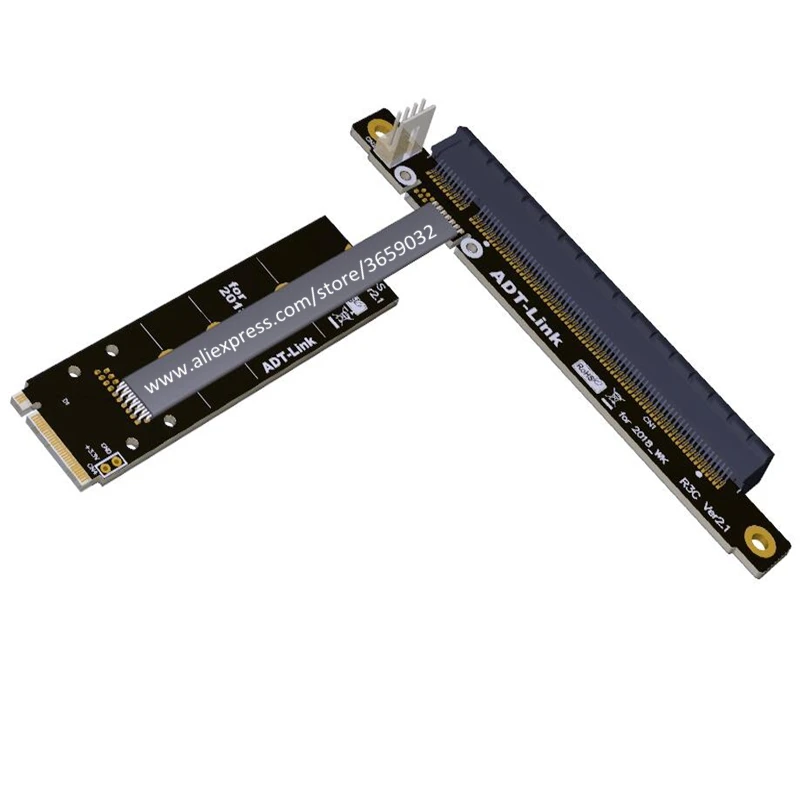 M.2 NVMe к PCIe 16x Riser X11050ti 1060ti 1080ti RX580 графическая карта удлинитель M2 x16 PCI e для NVIDIA AMD A N