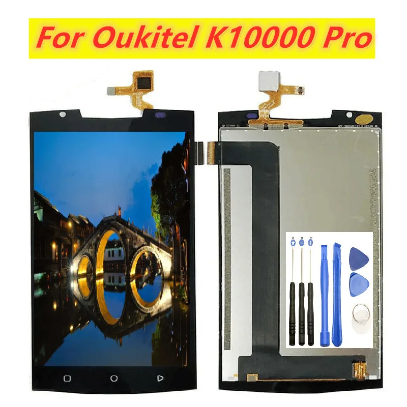 

5.5" 100% Tested LCD For Oukitel K10000 Pro LCD Display+Touch Screen Panel Digital Replacement Parts Assembly free tools